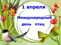 1 апреля - Международный день птиц